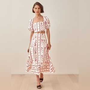 Reformation Yuca Linen Two Piece